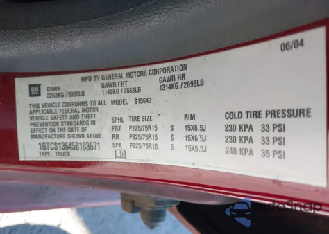 2005 GMC Canyon Sle from USA, damaged, VIN 1GTCS136458103671